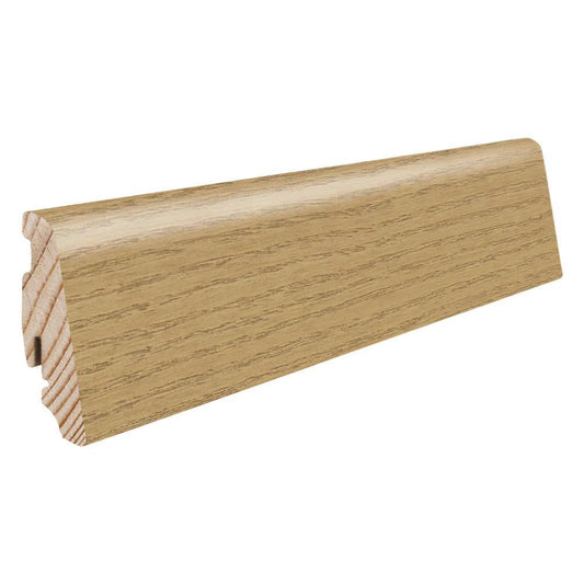 Stecksockelleiste 19x58mm 2,2m furniert geölt Eiche invisible