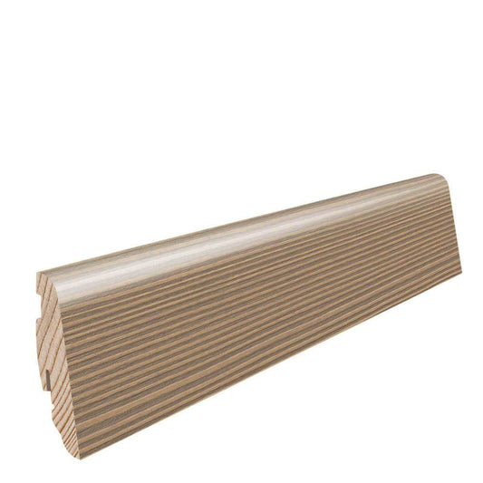Stecksockelleiste 19x58mm 2,2m furniert geölt Tanne pastellgrau