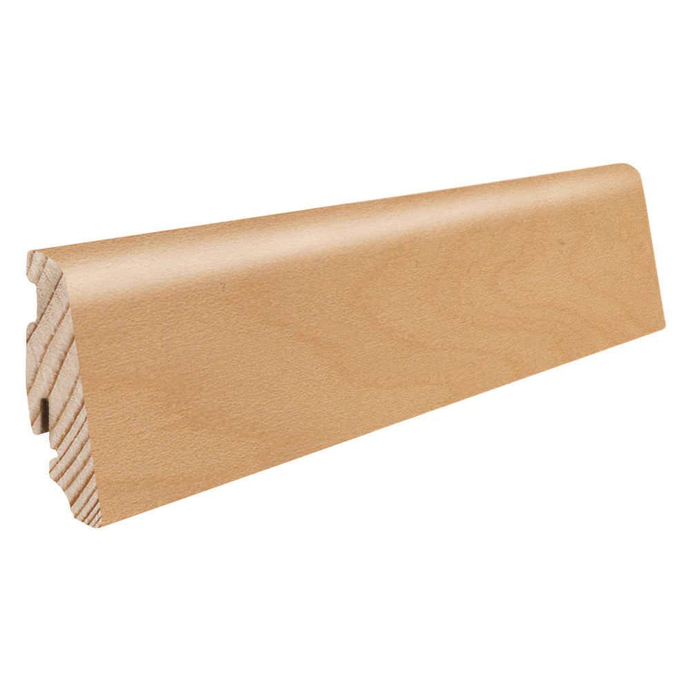 Stecksockelleiste 19x58mm 2,2m furniert matt-versiegelt Bergahorn