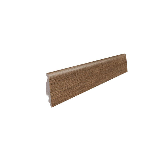 Stecksockelleiste 19x58mm 2,2m MDF-foliert Eiche Eleganza geräuchert*