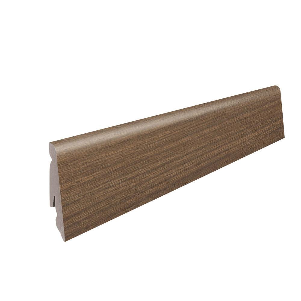 Stecksockelleiste 19x58mm 2,2m MDF-foliert Nussbaum Vario*