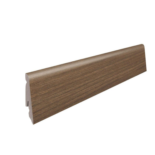 Stecksockelleiste 19x58mm 2,2m MDF-foliert Nussbaum Vario*