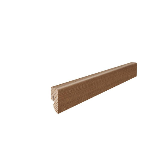 Stecksockelleiste Massivholzkern 16x40mm Kubus 2,2m furniert geölt Bernsteineiche