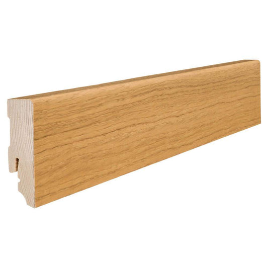Stecksockelleiste Massivholzkern 16x58mm Kubus 2,2m furniert geölt Eiche