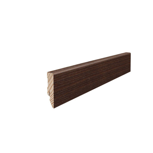 Stecksockelleiste Massivholzkern 16x58mm Kubus 2,2m furniert geölt Thermoeiche Mezzo