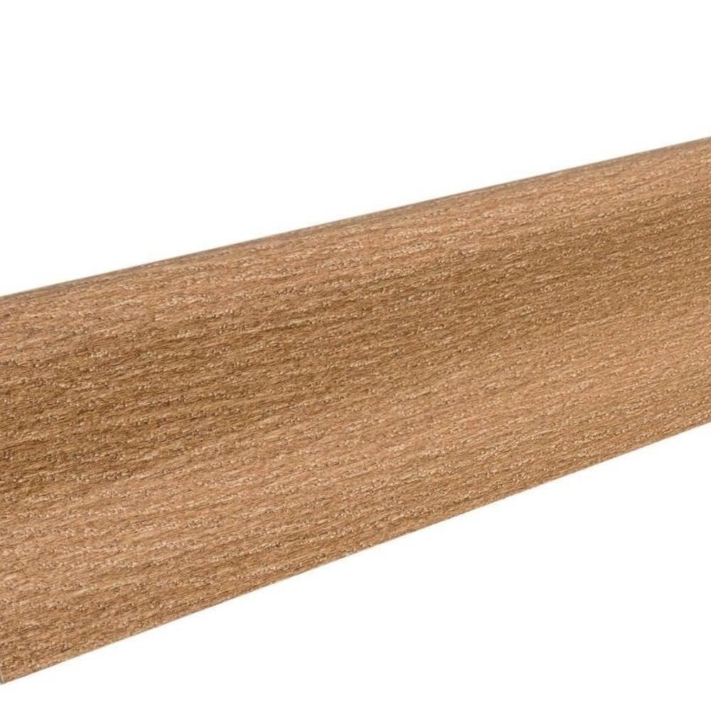 Stecksockelleiste Massivholzkern 19x39mm geschwungen 2,5m furniert geölt Bernsteineiche