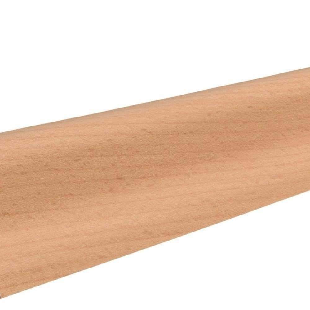 Stecksockelleiste Massivholzkern 19x39mm geschwungen 2,5m furniert matt-versiegelt Buche gedämpft