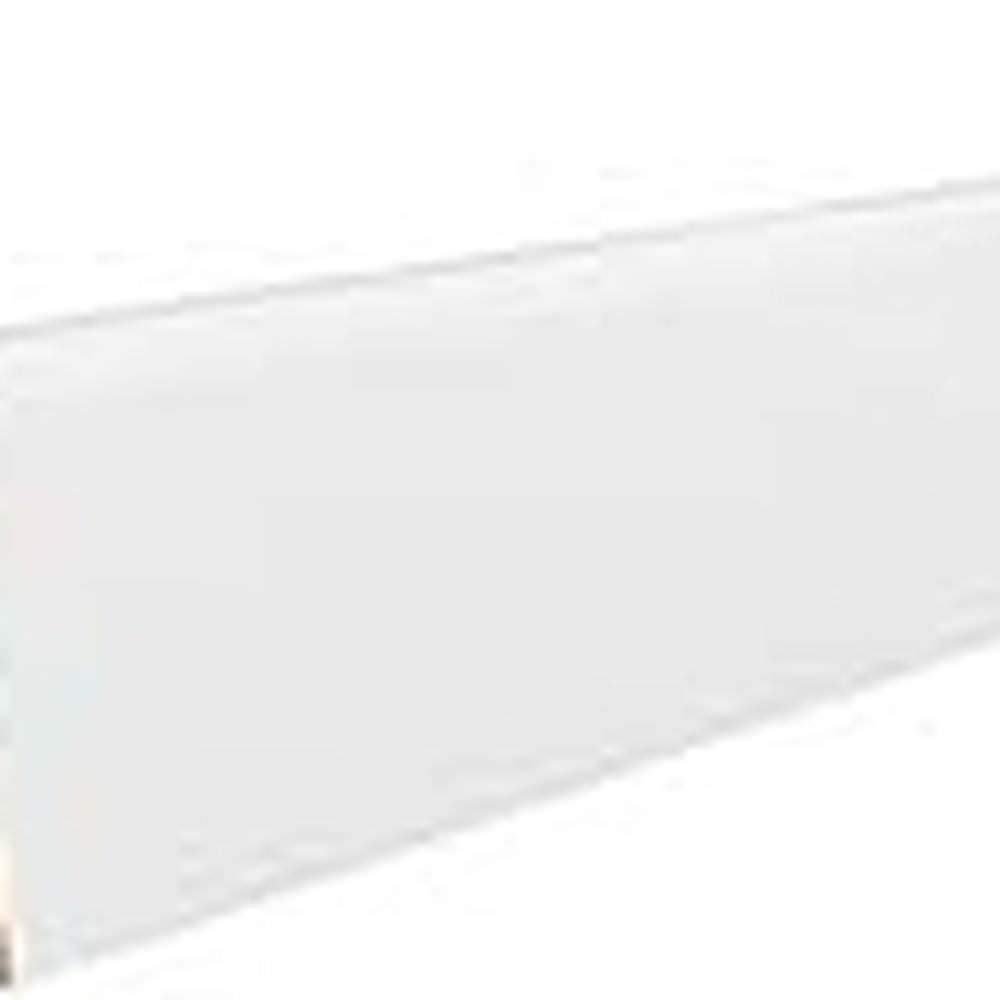 Stecksockelleiste Massivholzkern 19x58mm 2,2m foliert strong, matt-optik weiß