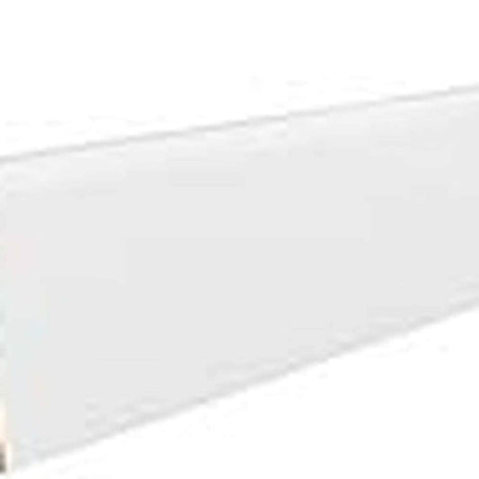 Stecksockelleiste Massivholzkern 19x58mm 2,2m foliert strong, matt-optik weiß
