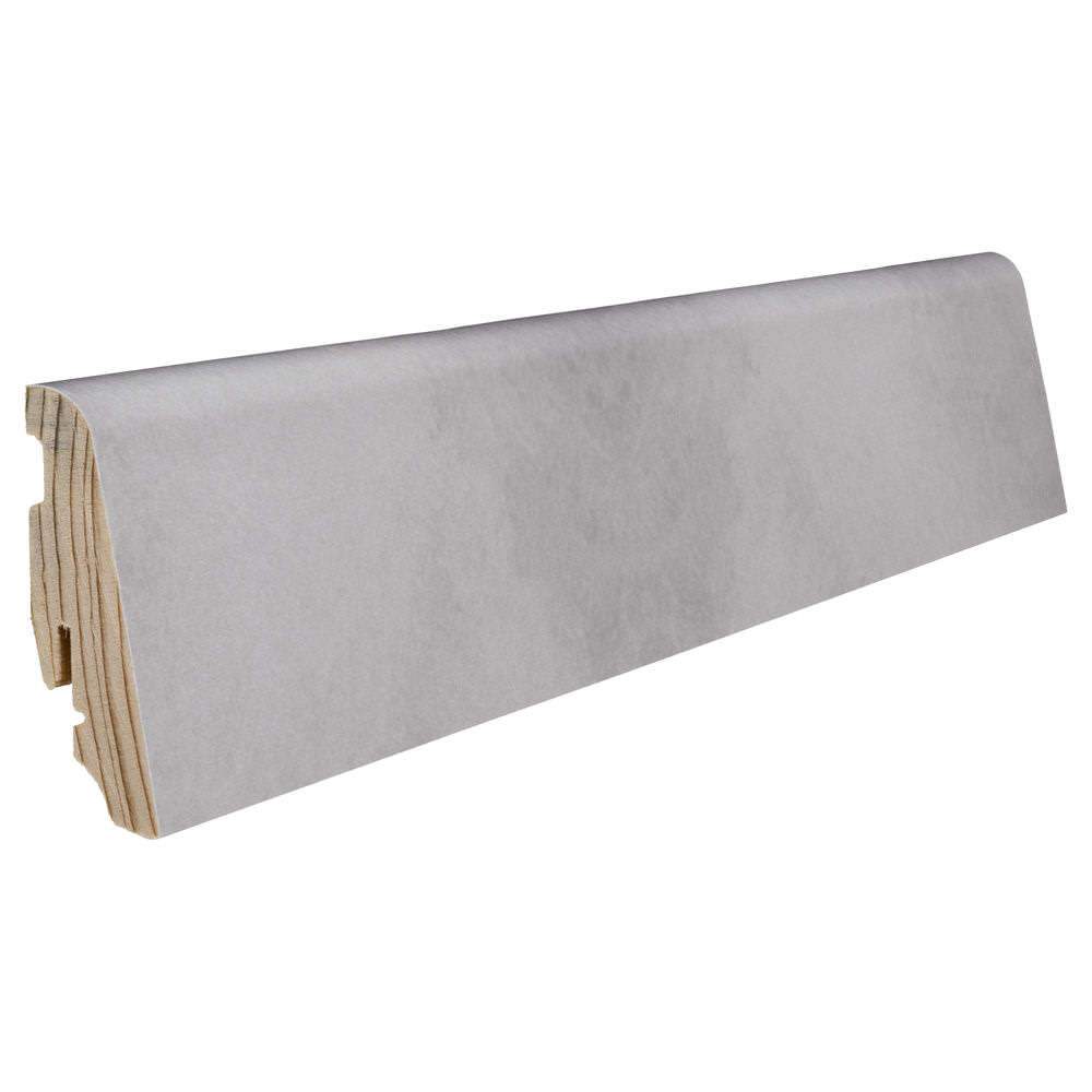 Stecksockelleiste Massivholzkern 19x58mm 2,2m foliert wasserresistent Beton hell*