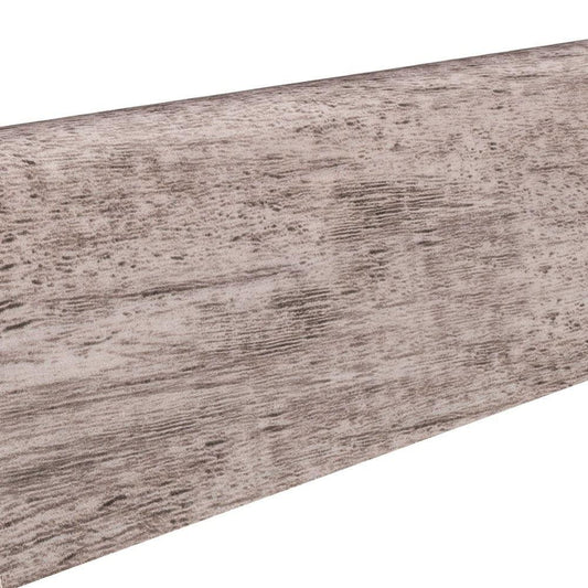 Stecksockelleiste Massivholzkern 19x58mm 2,2m foliert wasserresistent Country Eiche grau*