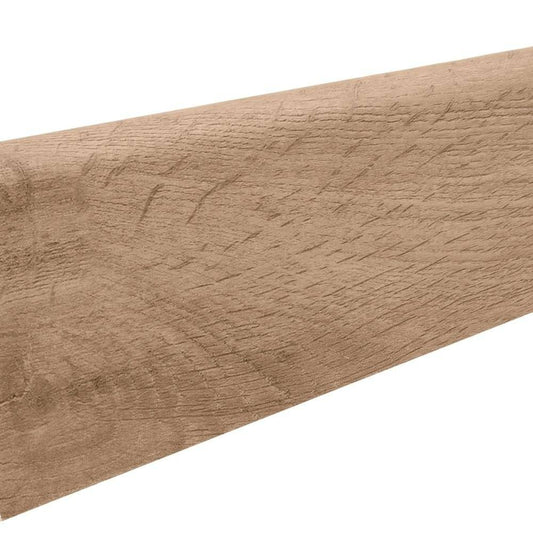 Stecksockelleiste Massivholzkern 19x58mm 2,2m foliert wasserresistent Eiche Columbia natur*