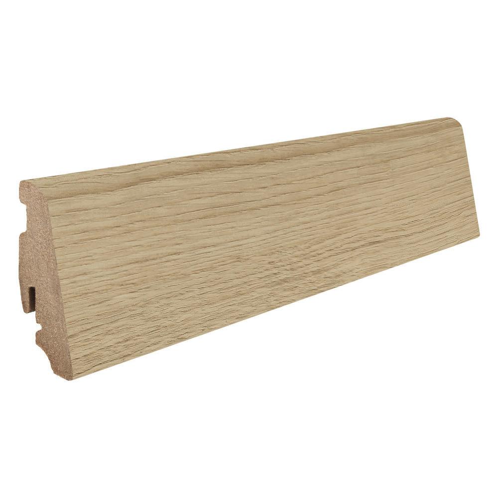 Stecksockelleiste Massivholzkern 19x58mm 2,2m foliert wasserresistent Eiche Sheffield puro*