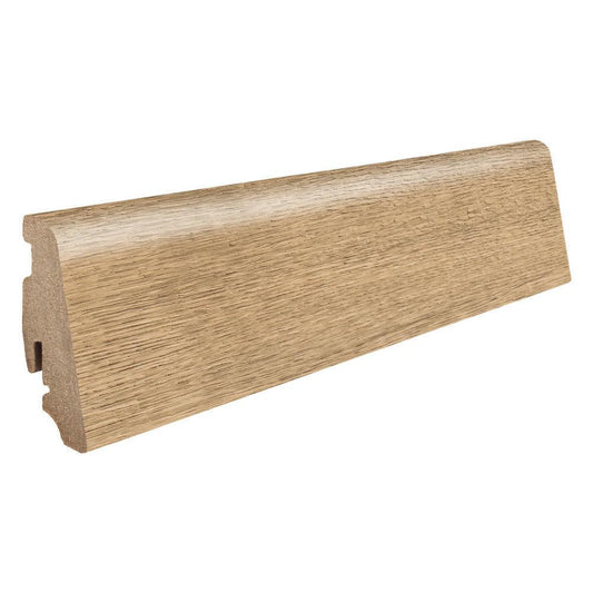 Stecksockelleiste Massivholzkern 19x58mm 2,2m foliert wasserresistent Eiche Yorkshire puro / Ontario puro*