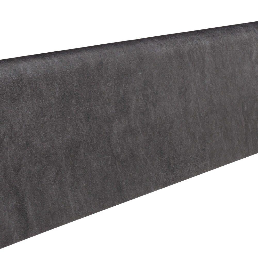 Stecksockelleiste Massivholzkern 19x58mm 2,2m foliert wasserresistent Schiefer anthrazit*