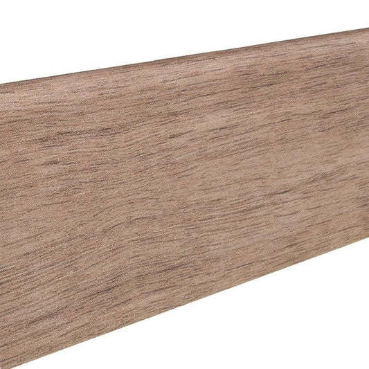 Stecksockelleiste Massivholzkern 19x58mm 2,2m foliert wasserresistent Tabakeiche*