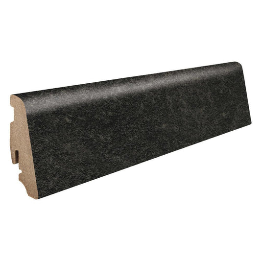 Stecksockelleiste Massivholzkern 19x58mm 2,2m foliert wasserresistent Wallonischer Schiefer*