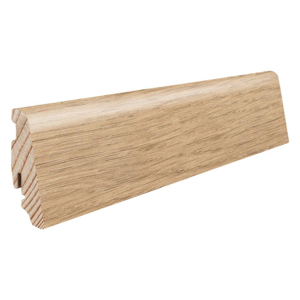 Stecksockelleiste Massivholzkern 19x58mm 2,2m wasserresistent Eiche Victoria puro*