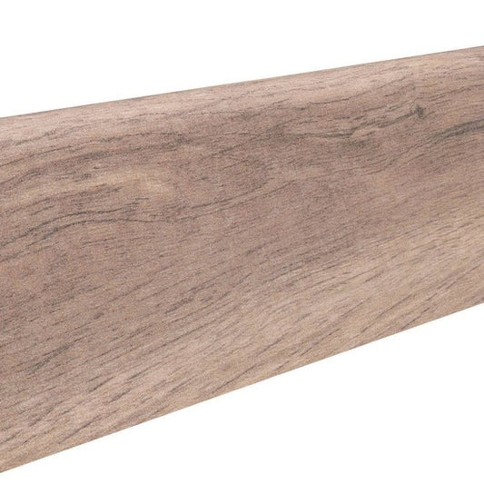 Stecksockelleiste Massivholzkern 19x58mm 2,2m wasserresistent Steineiche creme*