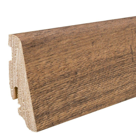 Stecksockelleiste Massivholzkern 19x58mm 2,2m wasserresistent Wildeiche*