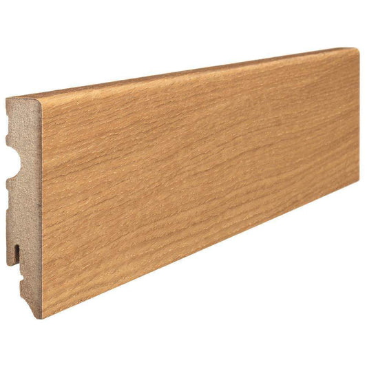Stecksockelleiste MDF-Kern 15x80mm Kubus 2,2m furniert matt-versiegelt Eiche