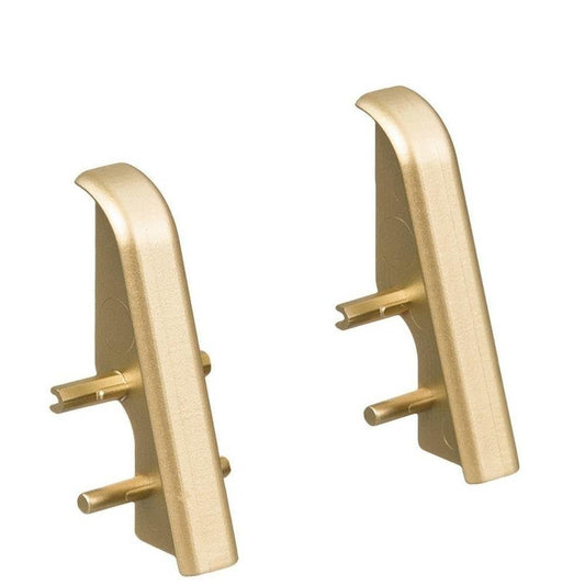 Zwischenstück Kunststoff für Stecksockelleiste 19x39mm (2 Stk./Pack) gold