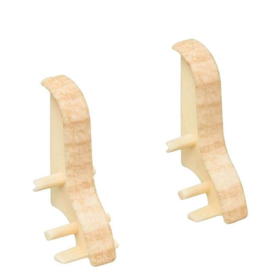 Zwischenstück Kunststoff für Stecksockelleiste 19x39mm geschwung. (2 Stk./Pack) Ahorn*