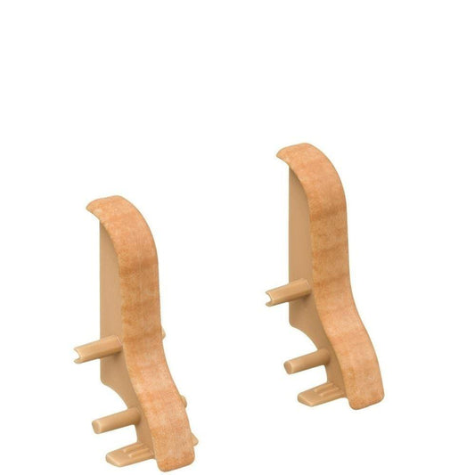 Zwischenstück Kunststoff für Stecksockelleiste 19x39mm geschwung. (2 Stk./Pack) Birne golden*