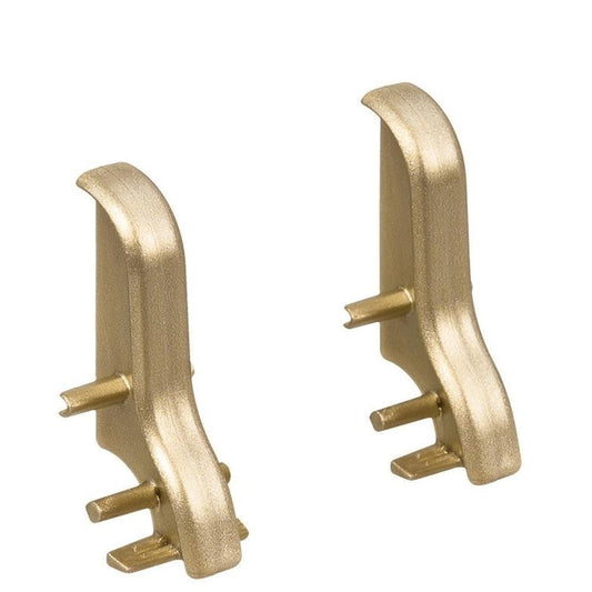 Zwischenstück Kunststoff für Stecksockelleiste 19x39mm geschwung. (2 Stk./Pack) gold