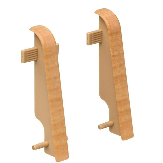 Zwischenstück Kunststoff für Stecksockelleiste 19x58mm (2 Stk./Pack) Birne golden*