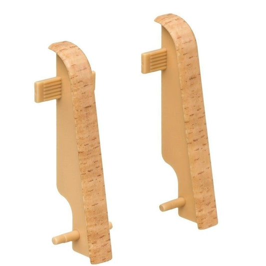 Zwischenstück Kunststoff für Stecksockelleiste 19x58mm (2 Stk./Pack) Buche*