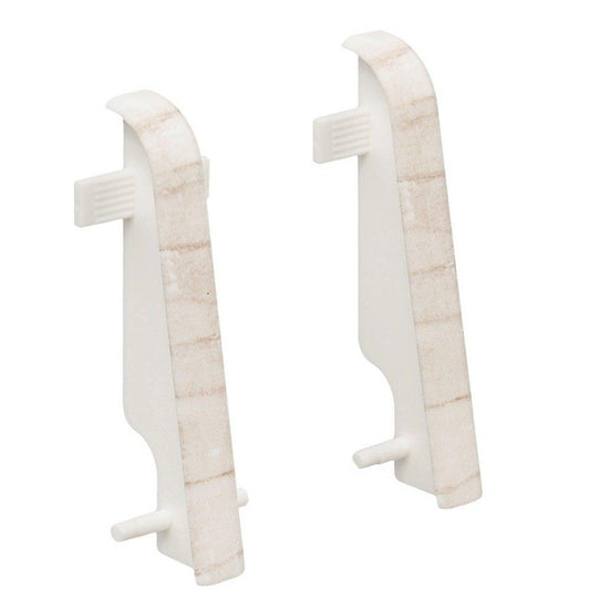 Zwischenstück Kunststoff für Stecksockelleiste 19x58mm (2 Stk./Pack) Snow Pine*