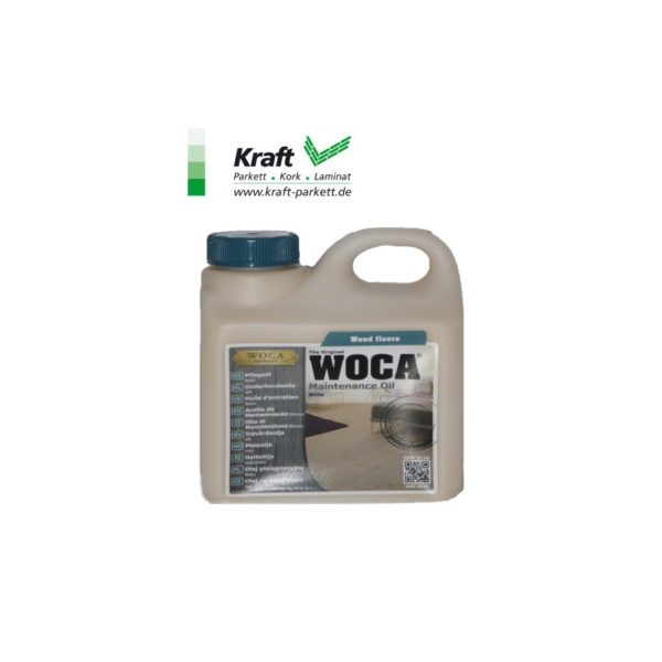 WOCA Pflegeöl Weiß 1L / Bodenöl Fussbodenöl für Holzböden